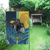 Gold Coast Titans Flag - Gold Coast Titans Ball Aboriginal Inspired Indigenous Sport Style Flag