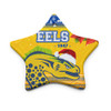 Parramatta Eels Christmas Ornaments - Custom Parramatta Eels Aboriginal Inspired and Poinsettia Xmas Ornaments