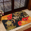 Australia Aboriginal Inspired Door Mat - Naidoc Week Aboriginal Inspired Anzac with Poppies Door Mat