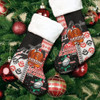St.George Rugby Christmas Stocking - Christmas Snowflakes Dragon Mascot Christmas Stocking