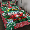South Sydney Rabbitohs Naidoc Custom Quilt Bed Set - Souths Super Bunny Naidoc Week For Our Elders Aboriginal Inspired