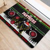 Penrith Panthers Christmas Door Mat - Penrith Panthers Aboriginal Inspired and Ugly Style Door Mat