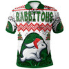 South Sydney Rabbitohs Polo Shirt - South Sydney Rabbitohs Tree With Aboriginal Inspired Pattern Polo Shirt