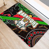 South Sydney Rabbitohs Door Mat - South Sydney Rabbitohs Aboriginal Dreaming Dot Painting Door Mat