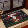 South Sydney Rabbitohs Door Mat - South Sydney Rabbitohs Aboriginal and Ugly Pattern Door Mat