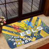 Parramatta Eels Door Mat - Go Parra Parramatta Eels Aboriginal Inspired Patterns Door Mat