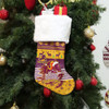 Brisbane Christmas Stocking - Custom Personalized Merry Christmas Brisbane Retro Heritage Jersey