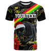 Penrith Panthers Christmas T-shirt - Custom Penrith Panthers Aboriginal Inspired Xmas T-shirt