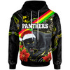 Penrith Panthers Christmas Hoodie - Custom Penrith Panthers Aboriginal Inspired Xmas Hoodie