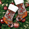 St. George Christmas Stocking - Dragon Fire With Aboriginal Inspired Art