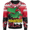 St.George Christmas Sweatshirt - Custom Dragons Aboriginal Inspired Xmas Sweatshirt