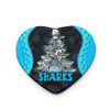 Cronulla-Sutherland Sharks Christmas Ornaments - Custom Cronulla-Sutherland Sharks Aboriginal Inspired Xmas Team 15 Players Ornaments