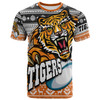 Wests Tigers T-shirt - Custom Wests Tigers Mascot Knitted Christmas Pattern T-shirt