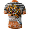 Wests Tigers Polo Shirt - Custom Wests Tigers Mascot Knitted Christmas Pattern Polo Shirt