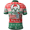 South Sydney Rabbitohs Polo Shirt - Custom Rabbitohs Glory, Glory! Knitted Christmas Polo Shirt