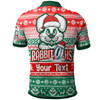 South Sydney Rabbitohs Polo Shirt - Custom Rabbitohs Glory, Glory! Knitted Christmas Polo Shirt