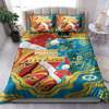 Gold Coast Christmas Bedding Set - Custom Merry Gold Coast Christmas Indigenous Duvet Cover