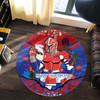 Newcastle Christmas Round Rug - Merry Christmas Newcastle Indigenous Round Rug