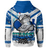 Canterbury-Bankstown Bulldogs Christmas Hoodie - Custom Canterbury-Bankstown Bulldogs Aboriginal Inspired Christmas Hoodie