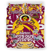 Australia Brisbane Broncos Naidoc Week Custom Bedding Set - Traditional Custodians Brisbane Broncos NAIDOC Week Celebrations