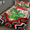 Illawarra and St George Christmas Quilt Bed Set - Custom Christmas Green Illawarra and St George Indigenous