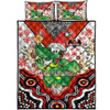 Illawarra and St George Christmas Quilt Bed Set - Custom Christmas Green Illawarra and St George Indigenous