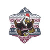 Manly Warringah Sea Eagles Ornaments - Eagles Mascot Knitted Christmas Patterns Ornaments