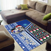 Canterbury-Bankstown Christmas Area Rug - Custom Scratch Canterbury-Bankstown Christmas With Snowflakes Ho Ho Ho Rug