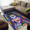 Melbourne Christmas Area Rug - Custom Merry Christmas Indigenous Melbourne Rug