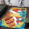 Gold Coast Christmas Area Rug - Custom Merry Gold Coast Christmas Indigenous Rug