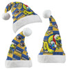 Parramatta Eels Christmas Hat - Eels Merry Christmas Random Square Pattern Hat