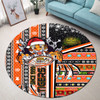 South West Sydney Christmas Round Rug - Custom Scratch Super South West Sydney Ho Ho Ho Round Rug