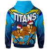 Gold Coast Titans Christmas Custom Hoodie - Gold Coast Titans Aboriginal Inspired Summer Vibes Christmas Hoodie