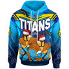 Gold Coast Titans Christmas Custom Hoodie - Gold Coast Titans Aboriginal Inspired Summer Vibes Christmas Hoodie