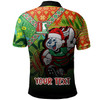 Souths Christmas Gradient Polo Shirt - Custom Merry Christmas Souths Indigenous Pride Polo Shirt