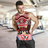 Australia Illawarra and St George Indigenous Custom Men Tank Top - The RED V With Indigenous Culture Tank Top