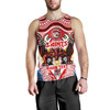 Australia Illawarra and St George Indigenous Custom Men Tank Top - The RED V With Indigenous Culture Tank Top