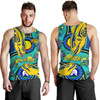 Parramatta Eels Custom Men Tank Top - Parramatta Eels Now Or Never Indigenous Culture Flag Dot Art Painting