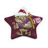 Cane Toads Rugby League Ornaments - Cane Toads Maroons Aboriginal Inspired Christmas Vibes Ornaments