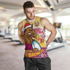 Brisbane Broncos Men Tank Top - Brisbane Broncos Mascot Knitted Christmas Patterns Men Tank Top