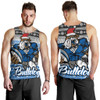 Canterbury-Bankstown Bulldogs Men Tank Top - Canterbury-Bankstown Bulldogs Mascot Knitted Christmas Patterns Men Tank Top