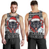 Penrith Panthers Men Tank Top - Penrith Panthers Mascot Knitted Christmas Patterns Men Tank Top