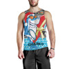Cronulla-Sutherland Sharks Men Tank Top - Cronulla-Sutherland Sharks Mascot Knitted Christmas Patterns Men Tank Top