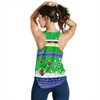 Canberra Raiders Women Racerback Tank - Canberra Raiders Ugly Christmas And Aboriginal Patterns Women Racerback Tank