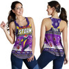 Melbourne Storm Women Racerback Tank - Melbourne Storm Ugly Christmas And Aboriginal Patterns Women Racerback Tank