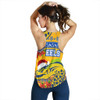 Parramatta Eels Women Racerback Tank - Parramatta Eels and Poinsettia Xmas Women Racerback Tank
