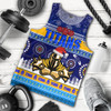 Gold Coast Titans Christmas Men Tank Top - Gold Coast Titans Ugly Christmas And Aboriginal Patterns Men Tank Top