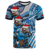 New South Wales League Blue Xmas T-shirt - Custom NSW Blues Cockroach's Army Fishing Inspired T-shirt