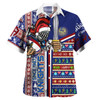 Newcastle Hawaiian Shirt - Merry Christmas Novocastrians With Snowflakes Ho Ho Ho Scratch Hawaiian Shirt