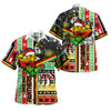 Penrith Hawaiian Shirt - Merry Super Penrith Christmas With Snowflakes Ho Ho Ho Scratch Hawaiian Shirt